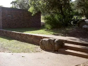 Steps past Wattamolla toilet block
