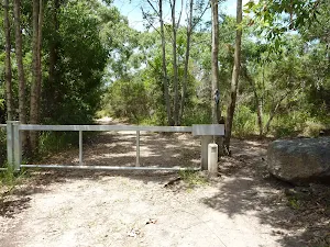 Locked gate on trail on the coastal walk