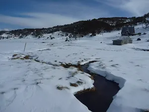 Passing a creek in Perisher Valley