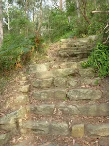 Bottom of the Hornsby stone steps