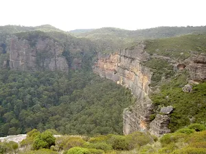 View of Porters Pass from west of Fort Rock
