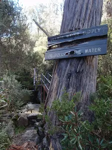 village water supply sign