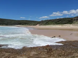 Looking south along Frazer Beach