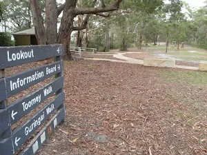 Sign posts near toilets St Johns Lookout picnic area