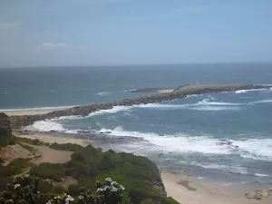 View of Spoon Rocks Spit from the south on the Wallarah Pennisula