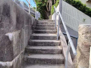 Steps just below Short St