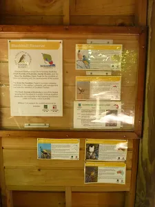 Information board at the Wildlife Exhibits in Carnley Avenue Reserve
