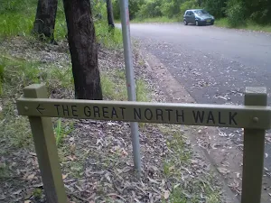 Great North Walk sign beside road