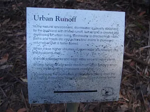 Sign beside track