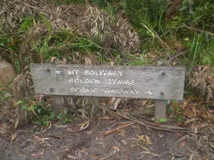 The sign at the Ruined Castle (Nth) Intersection