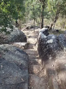 Steps through the rock