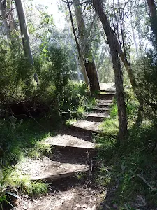 Steps Int of Merritts nature track and Sundowner service trail