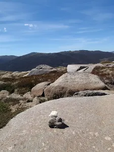 Rocky outcrop near Pounds Creek Flats