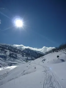 Looking north up Guthega River