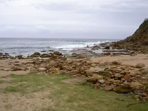 Little Beach's rocky shore