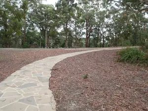 Path through picnic area
