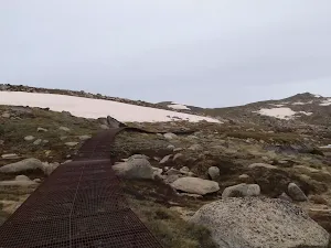 some snow remains from the winter