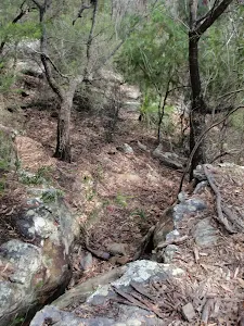 Rock cleft on Defile Track