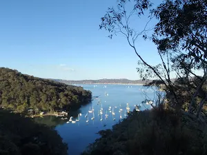 View over the Pittwater from Lovetts Pools