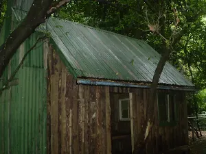 A small miners hut at the bottom platform of Scenic World