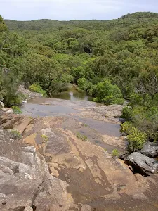 looking down on Wattamolla creek