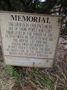 Information sign at graveyard