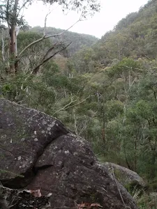 View through valley