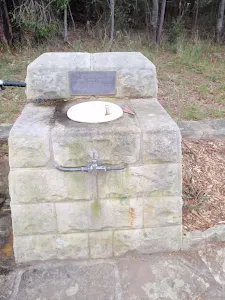 Water bubbler at the Sphinx gates