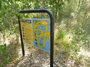 Graffiti on sign in Green Point Reserve 