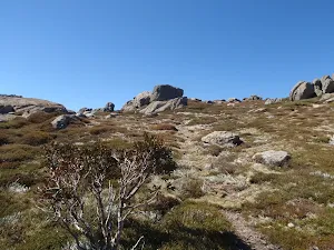 climbing up to top of ridge