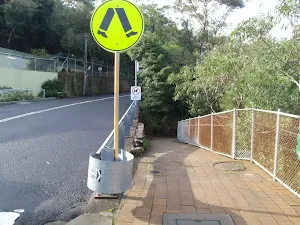 Track intersection infront of the lower Taronga Zoo Entrance