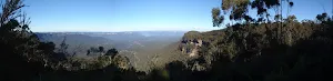 panorama of narrow neck looking at warragamba