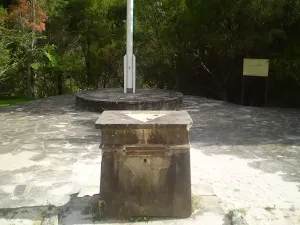 Sphinx war memorial and flag pole
