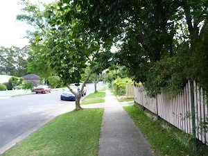 Walking along Handley Ave