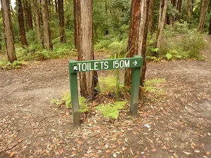 Sign to the toilets in the Watagans 