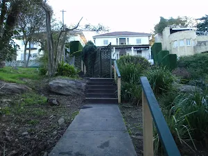 Track behind houses near Clifton Gardens