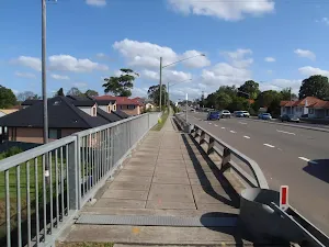 crossing over the railway bridge