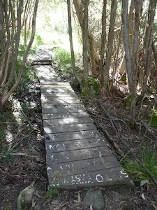 Recycling of signs to make a track