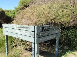 Sign above Shelley Beach