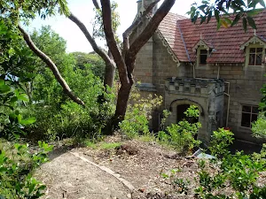 Looking down onto Greycliffe House from Mt Trefle Track