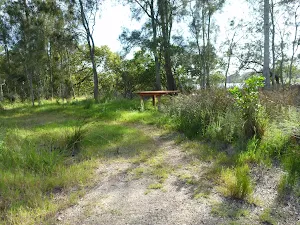 Timber table at the end of Galgabba Point