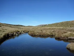 Looking upstream along the Threbo River from the Cascade trail crossing
