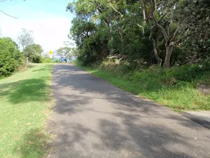 Walking along the road (closed to most traffic)