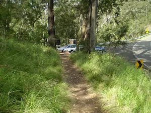 The track just before the carpark