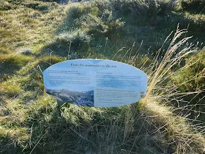 Information sign near Snow River Crossing