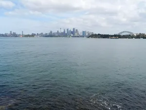 View of Sydney Harbour from above Sirius Cove