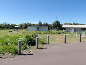 Central area with toilet block