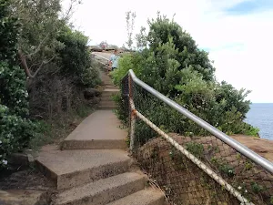 Steps leading up the The Gap Bluff
