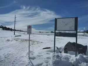 Cross-country ski trail sign