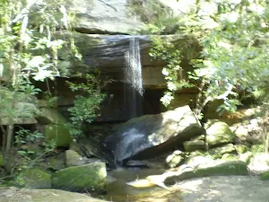 waterfall on path to Crosslands